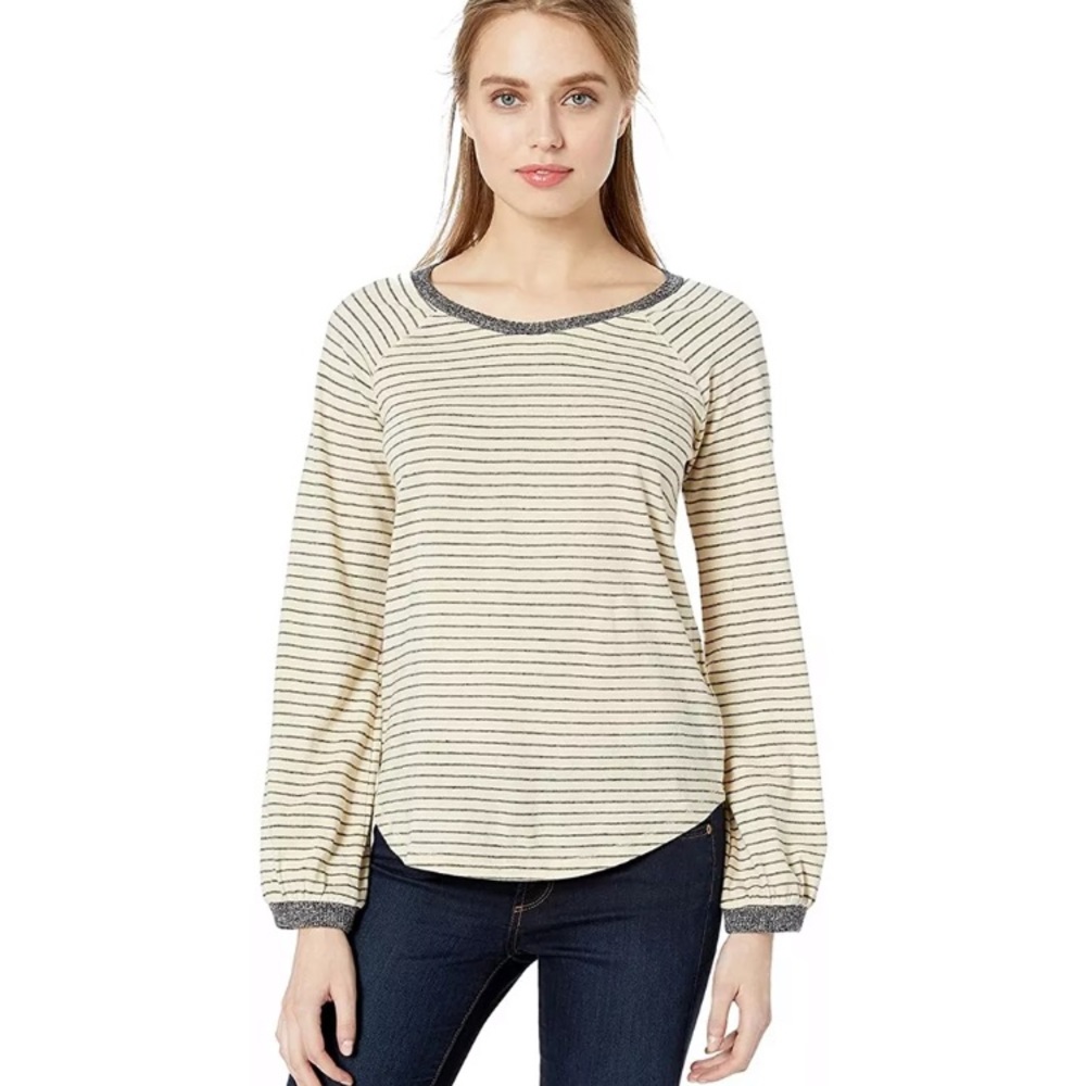 Lucky Brand Womens Dropped Shoulder Basic T-Shirt